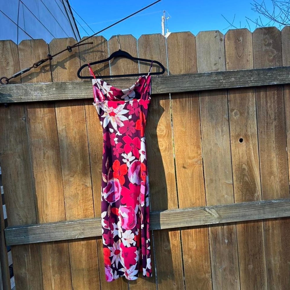 Ruby size small 90s/2000s Y2K RomCom Style Midi spring summer date - Picture 6 of 7